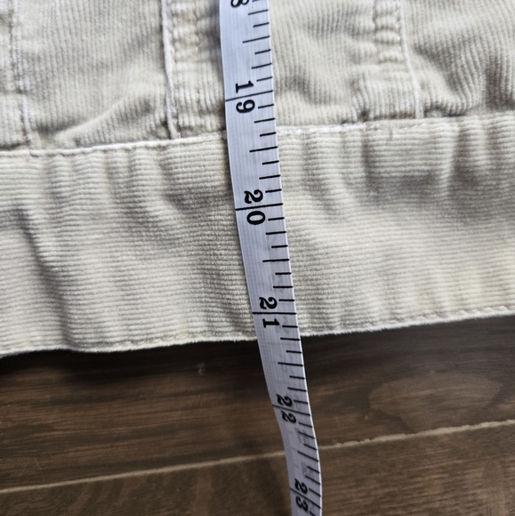 Nautica Jeans Co vintage corduroy 90s y2k zip up jacket beige sz M - Picture 9 of 10